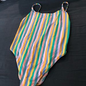 J.Crew one piece bathing suit & bikini top - Stripe pattern - Size S